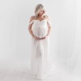 Sexy Maternity Dresses For Photo Shoot Chiffon Pregnancy Dress Photography Prop Maxi Gown Dresses For Pregnant Women Clothes D30