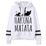 Disney Hakuna Matata Hoodies Women Funny Simba Anime The Lion King Kawaii Sweatshirts Graphic Roi Lion Harajuku Hoody Female