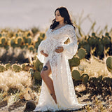 2020 Boho Style Lace Maternity Dress For Photography Maternity Photography Outfit Maxi Gown Pregnancy Women Lace Long Dress
