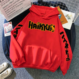 Japan Anime Haikyuu Manga Prints Hoodies Mens New Fashion Hoody Hip Hop Fleece Sweatshirts Crewneck Pullovers Cute Clothing Man