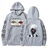 Tokyo Ghoul Anime Hoodie Pullovers Sweatshirts Ken Kaneki Graphic Printed Tops Casual Hip Hop Streetwear