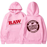 RAW Fashion Hoodie Men's Sweatshirt Polar Fleece Hooded Harajuku Hip Hop Casual Men's Ladies Hoodie High Quality Pullover Hoodie