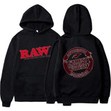 RAW Fashion Hoodie Men's Sweatshirt Polar Fleece Hooded Harajuku Hip Hop Casual Men's Ladies Hoodie High Quality Pullover Hoodie