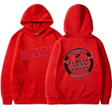 RAW Fashion Hoodie Men's Sweatshirt Polar Fleece Hooded Harajuku Hip Hop Casual Men's Ladies Hoodie High Quality Pullover Hoodie
