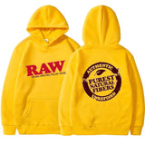RAW Fashion Hoodie Men's Sweatshirt Polar Fleece Hooded Harajuku Hip Hop Casual Men's Ladies Hoodie High Quality Pullover Hoodie
