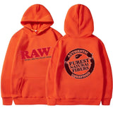 RAW Fashion Hoodie Men's Sweatshirt Polar Fleece Hooded Harajuku Hip Hop Casual Men's Ladies Hoodie High Quality Pullover Hoodie