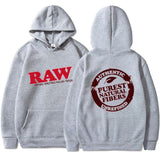 RAW Fashion Hoodie Men's Sweatshirt Polar Fleece Hooded Harajuku Hip Hop Casual Men's Ladies Hoodie High Quality Pullover Hoodie