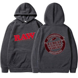 RAW Fashion Hoodie Men's Sweatshirt Polar Fleece Hooded Harajuku Hip Hop Casual Men's Ladies Hoodie High Quality Pullover Hoodie