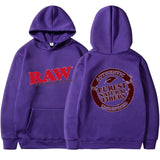 RAW Fashion Hoodie Men's Sweatshirt Polar Fleece Hooded Harajuku Hip Hop Casual Men's Ladies Hoodie High Quality Pullover Hoodie
