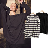 Withered 2021 SS England Street Vinatge Striped O-neck Cotton boyfriend Oversize Loose Hoodies Women Sweatshirt Pullovers Tops