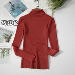 2021 Basic Turtleneck Women Sweaters Autumn Winter Thick Warm Pullover Slim Tops Ribbed Knitted Sweater Jumper Soft Pull Female
