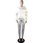Diamonds Tracksuit 2 Piece Set Women Oversize Hoodies Sweatshirt Sweatpants Joggers Sport Pant Suits Femme Outfits Sweatsuits
