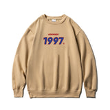 Privathinker Men Oversized Hoodies Warm Fleece Casual Sweatshirts Harajuku 1997 Printed Men Blue Hoodies Korean Women Pullovers
